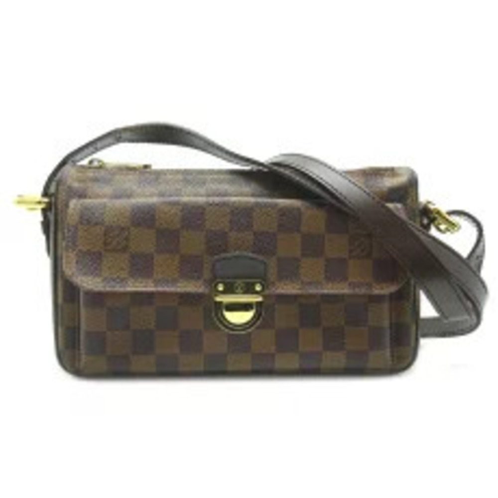 Louis Vuitton Ravello Shoulder Bag Damier Ebene Brown